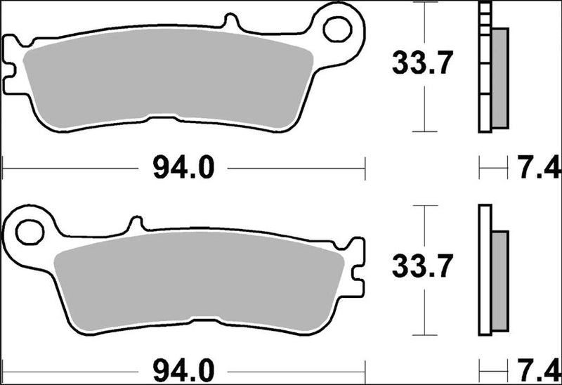 Brembo BRAKE PAD SINTER SD OFFROAD PRIME LINE - Sintered Metal - 07YA55SD