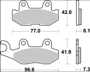 Brembo BRAKE PAD SINTER SD OFFROAD PRIME LINE - Sintered Metal - 07YA58SD
