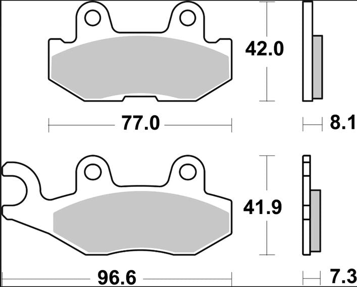 Brembo BRAKE PAD SINTER SD OFFROAD PRIME LINE - Sintered Metal - 07YA58SD