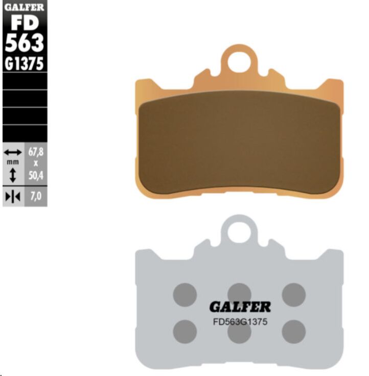 Galfer HH Sintered Brake Pads - Sintered Metal - FD563G1375