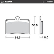 Moto-Master Ceramic Brake Pads - 402004
