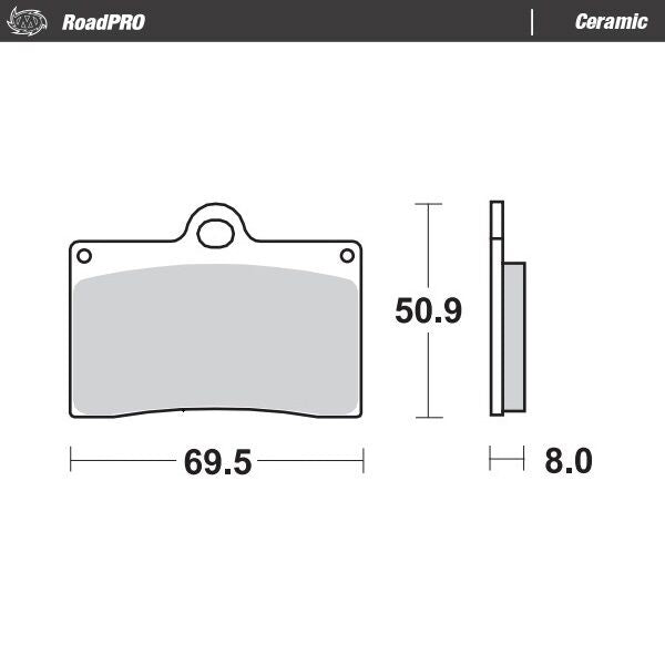 Moto-Master Ceramic Brake Pads - 402004