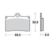 Moto-Master Ceramic Brake Pads - 402004
