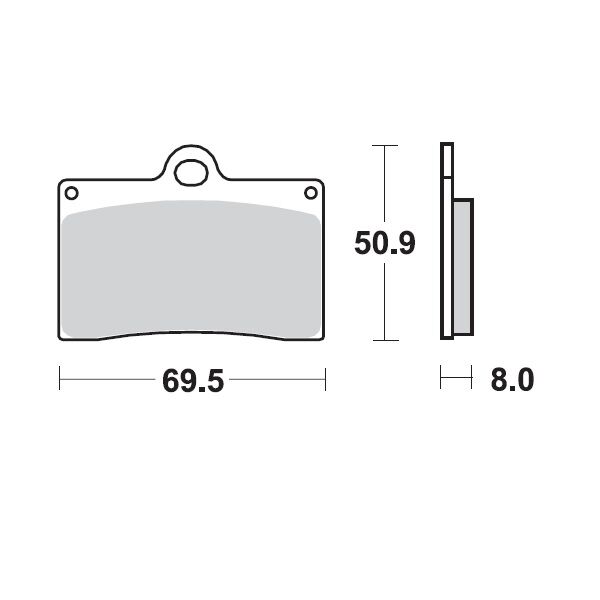 Moto-Master Ceramic Brake Pads - 402004