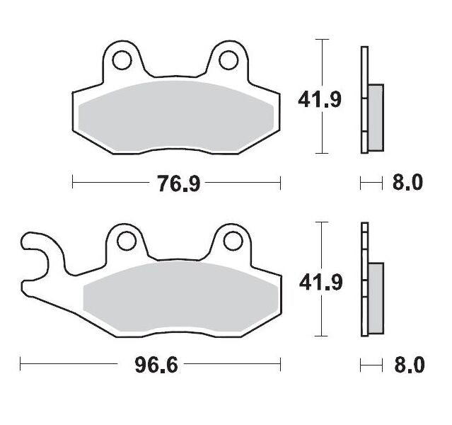 Moto-Master Ceramic Brake Pads - 402904
