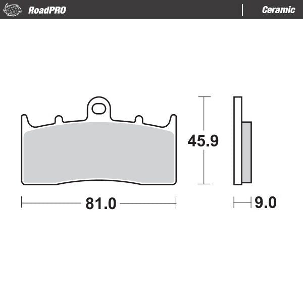 Moto-Master Ceramic Brake Pads - 405904