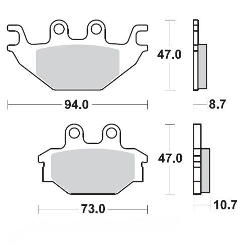 Moto-Master Ceramic Brake Pads - 409004