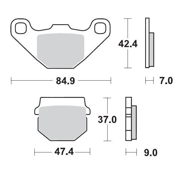 Moto-Master Ceramic Brake Pads - 409904