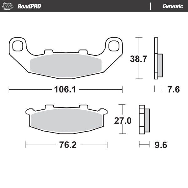 Moto-Master Ceramic Brake Pads - 410104
