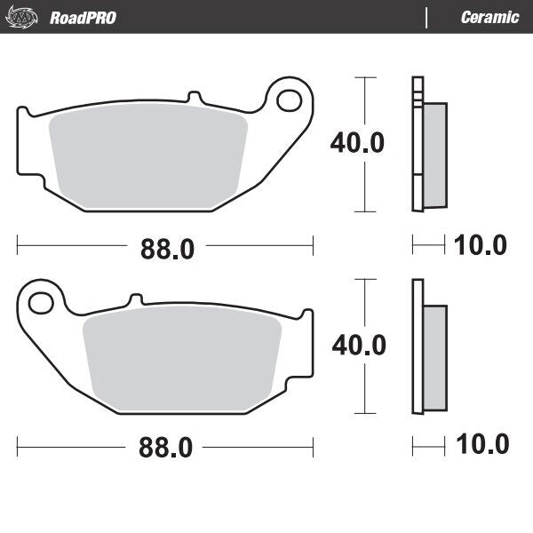 Moto-Master Ceramic Brake Pads - 410604