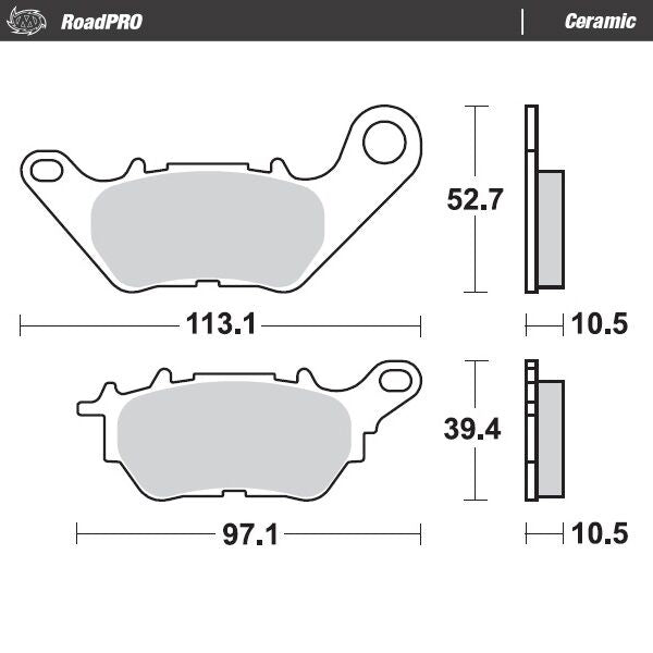 Moto-Master Ceramic Brake Pads - 412604