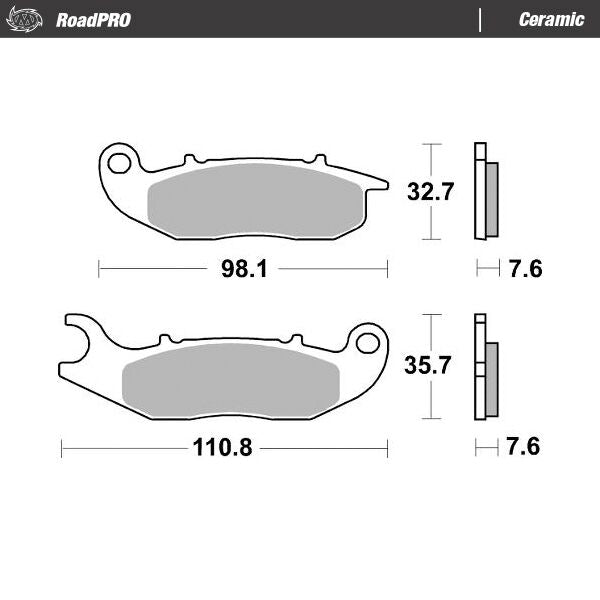 Moto-Master Ceramic Brake Pads - 414104