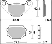 Brembo BRAKE PAD GENUINE CARBON CERAMIC PRIME LINE - 07015