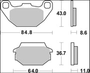 Brembo BRAKE PAD GENUINE CARBON CERAMIC PRIME LINE - 07022