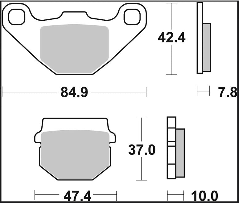 Brembo BRAKE PAD GENUINE CARBON CERAMIC PRIME LINE - 07026