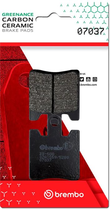 Brembo BRAKE PAD GENUINE CARBON CERAMIC PRIME LINE - 07037