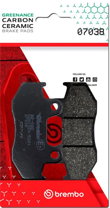 Brembo BRAKE PAD GENUINE CARBON CERAMIC PRIME LINE - 07038