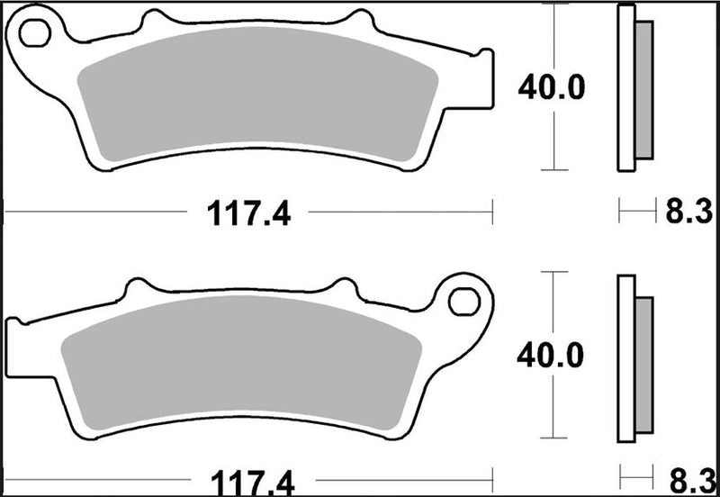 Brembo BRAKE PAD GENUINE CARBON CERAMIC PRIME LINE - 07045