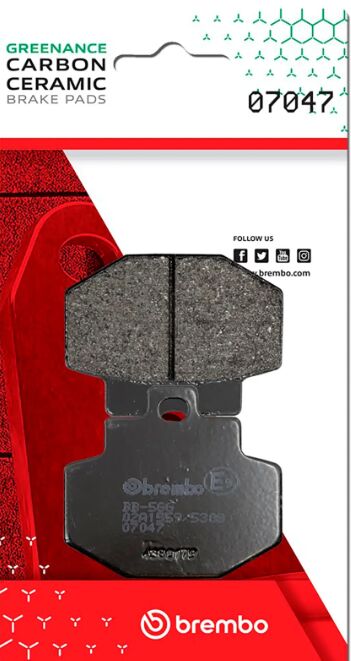 Brembo BRAKE PAD GENUINE CARBON CERAMIC PRIME LINE - 07047