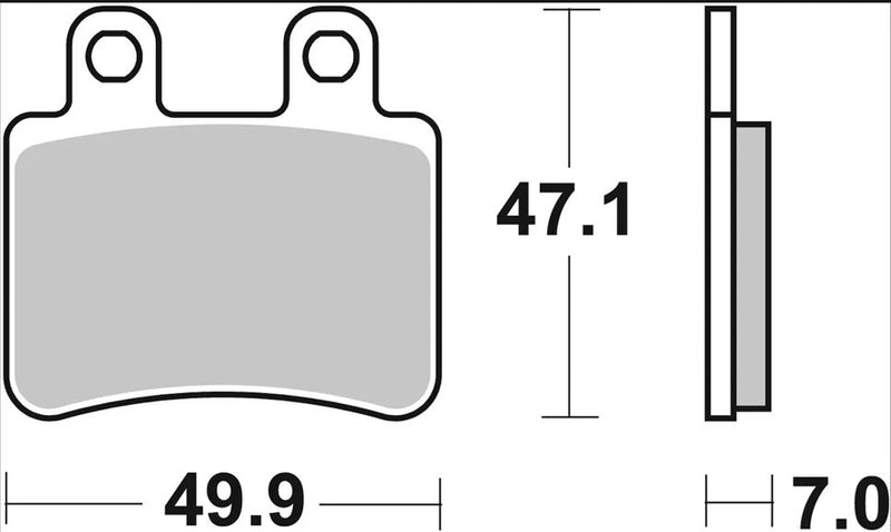 Brembo BRAKE PAD GENUINE CARBON CERAMIC PRIME LINE - 07048