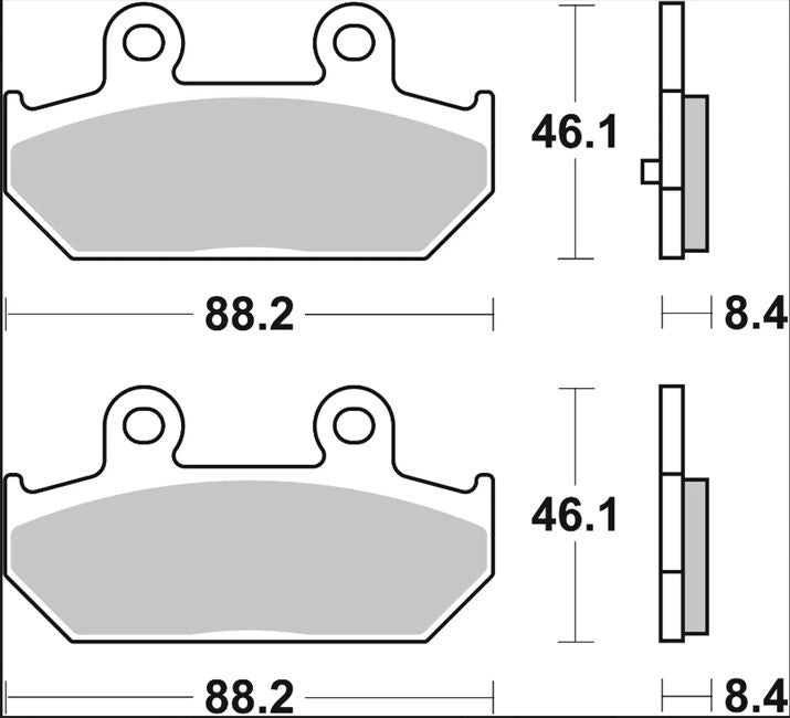 Brembo BRAKE PAD GENUINE CARBON CERAMIC PRIME LINE - 07058