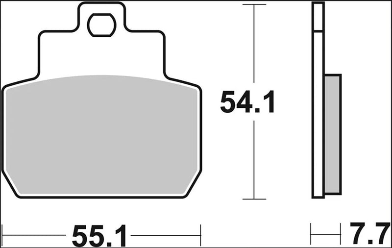 Brembo BRAKE PAD GENUINE CARBON CERAMIC PRIME LINE - 07061