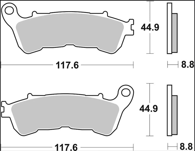 Brembo BRAKE PAD GENUINE CARBON CERAMIC PRIME LINE - 07063