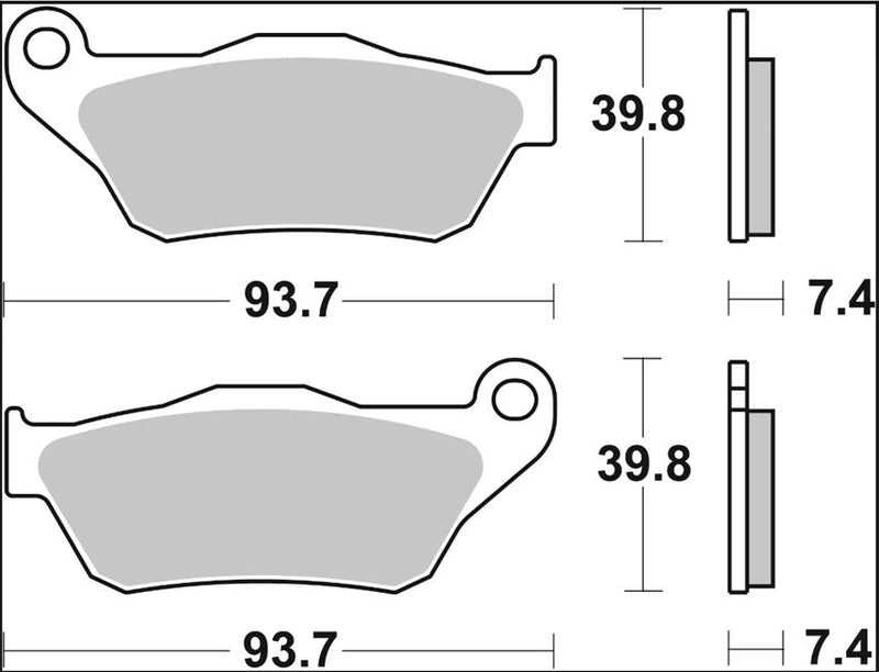 Brembo BRAKE PAD GENUINE CARBON CERAMIC PRIME LINE - 07065