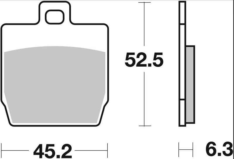 Brembo BRAKE PAD GENUINE CARBON CERAMIC PRIME LINE - 07066