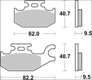 Brembo BRAKE PAD GENUINE CARBON CERAMIC PRIME LINE - 07070