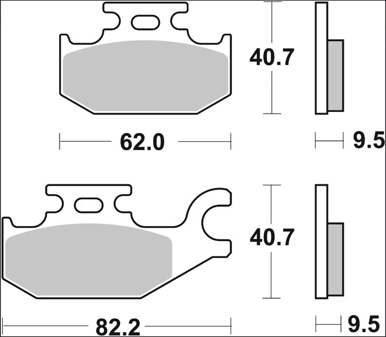 Brembo BRAKE PAD GENUINE CARBON CERAMIC PRIME LINE - 07070