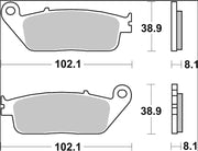 Brembo BRAKE PAD GENUINE CARBON CERAMIC PRIME LINE - 07074
