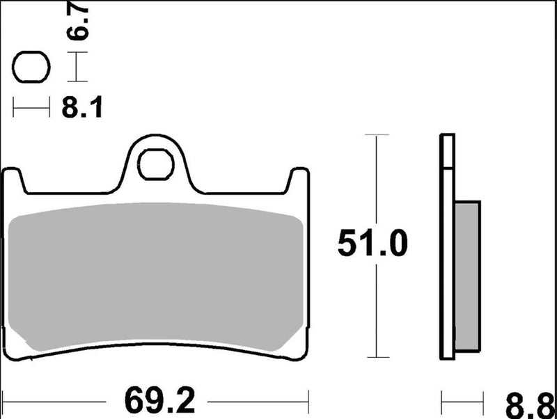 Brembo BRAKE PAD GENUINE CARBON CERAMIC PRIME LINE - 07077