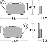Brembo BRAKE PAD GENUINE CARBON CERAMIC PRIME LINE - 07082