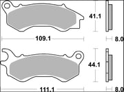 Brembo BRAKE PAD GENUINE CARBON CERAMIC PRIME LINE - 07090