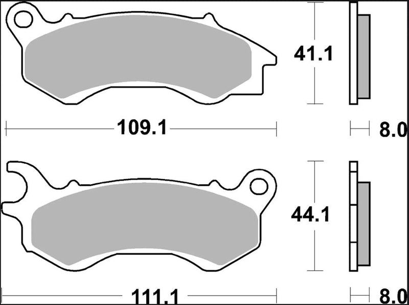 Brembo BRAKE PAD GENUINE CARBON CERAMIC PRIME LINE - 07090