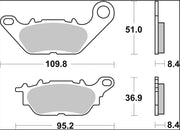 Brembo BRAKE PAD GENUINE CARBON CERAMIC PRIME LINE - 07114