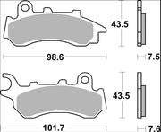 Brembo BRAKE PAD GENUINE CARBON CERAMIC PRIME LINE - 07118