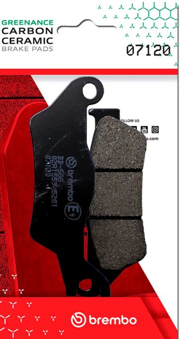 Brembo BRAKE PAD GENUINE CARBON CERAMIC PRIME LINE - Sintered Metal - 07120