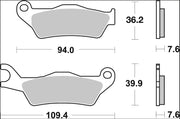 Brembo BRAKE PAD GENUINE CARBON CERAMIC PRIME LINE - Sintered Metal - 07120