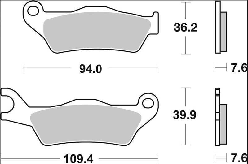 Brembo BRAKE PAD GENUINE CARBON CERAMIC PRIME LINE - Sintered Metal - 07120