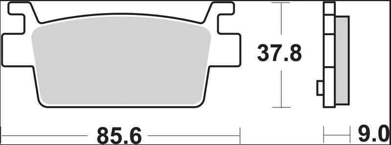 Brembo BRAKE PAD GENUINE CARBON CERAMIC PRIME LINE - Sintered Metal - 07121