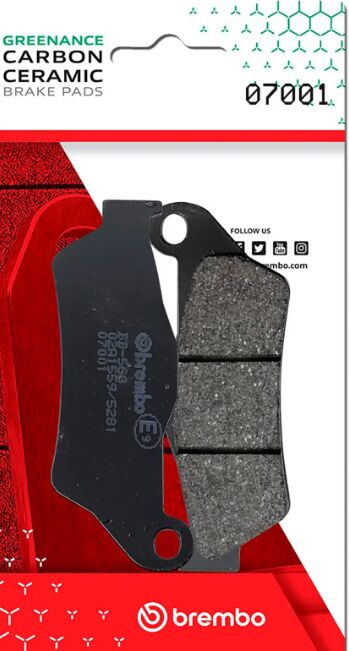 Brembo BRAKE PAD GENUINE CARBON CERAMIC PRIME LINE - 07001