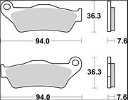 Brembo BRAKE PAD GENUINE CARBON CERAMIC PRIME LINE - 07001