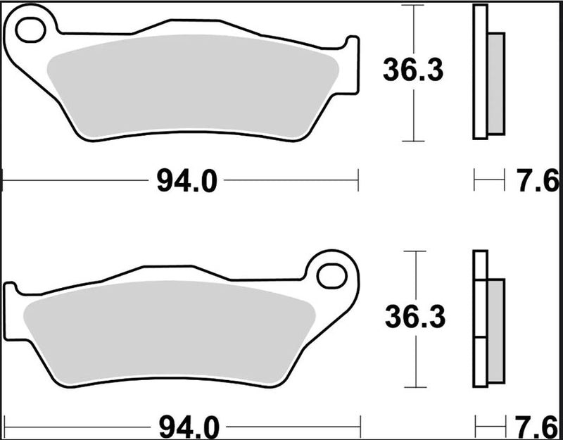 Brembo BRAKE PAD GENUINE CARBON CERAMIC PRIME LINE - 07001