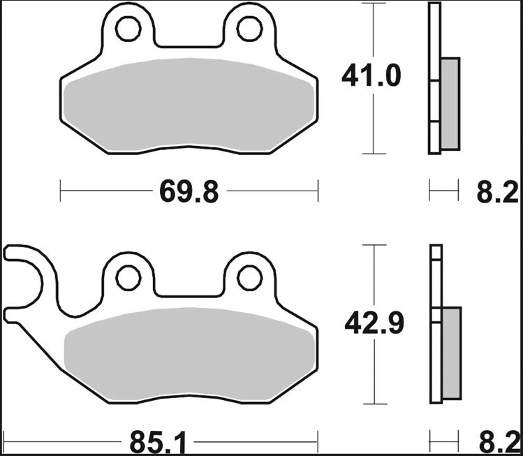 Brembo BRAKE PAD GENUINE CARBON CERAMIC PRIME LINE - 07005