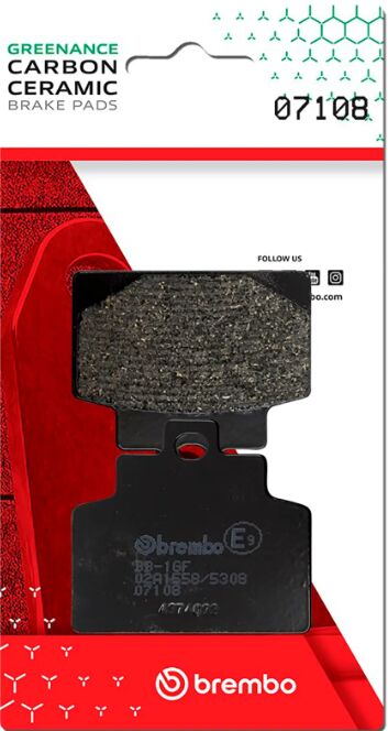 Brembo BRAKE PAD GENUINE CARBON CERAMIC PRIME LINE - 07108