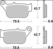 Brembo BRAKE PAD GENUINE CARBON CERAMIC PRIME LINE - 07109