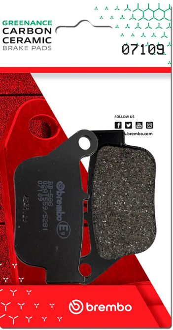 Brembo BRAKE PAD GENUINE CARBON CERAMIC PRIME LINE - 07109