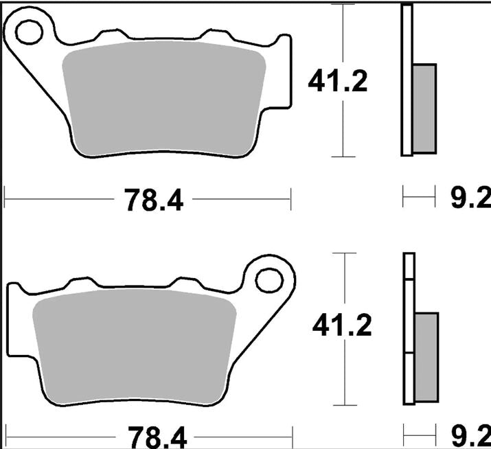 Brembo BRAKE PAD CC CARBON CERAMIC PRIME LINE - 07BB02CC